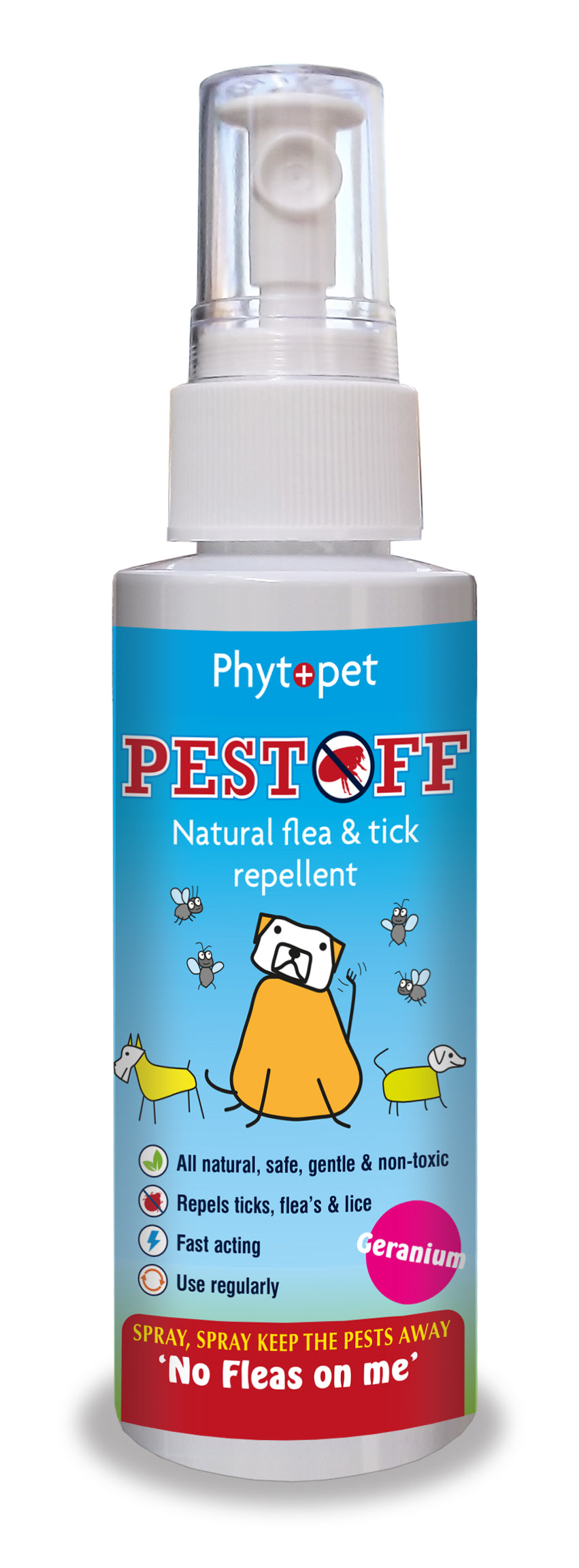 Pest Off 100ml - Natural flea spray.